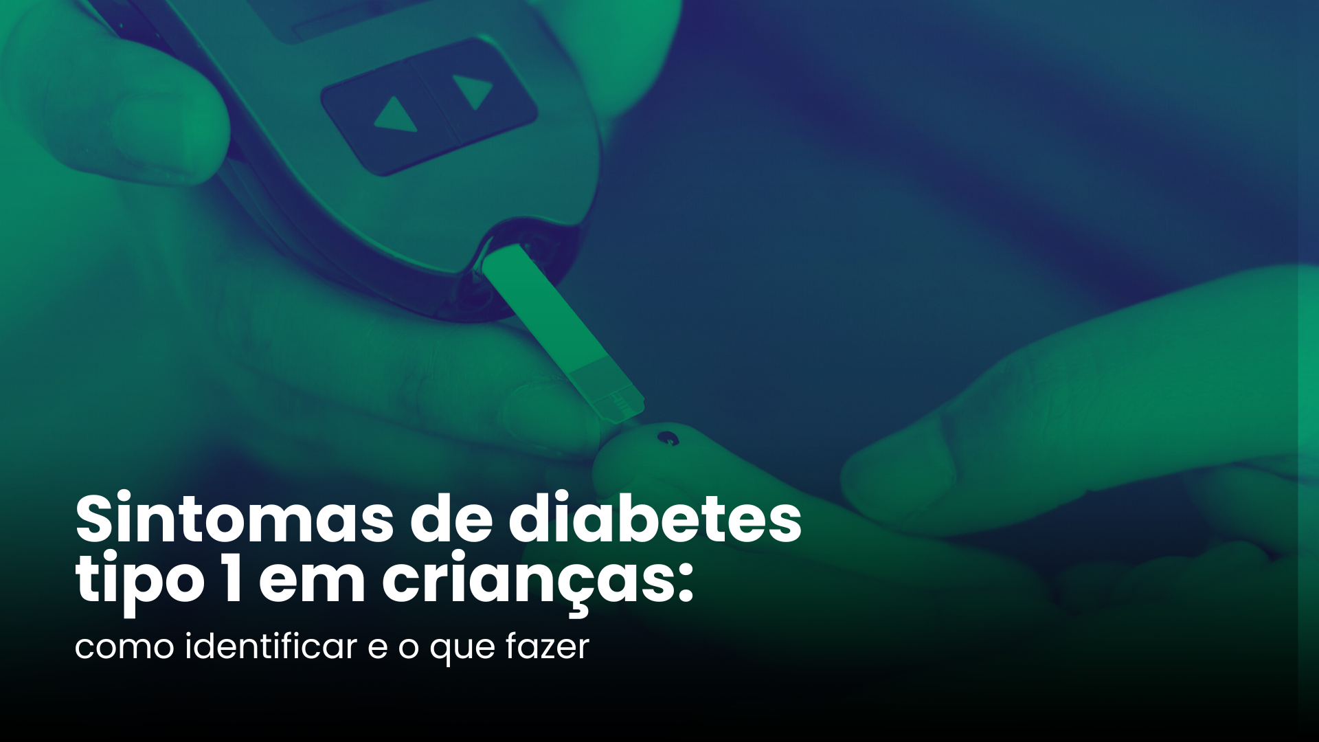 Sintomas do diabetes tipo 1 em crianças